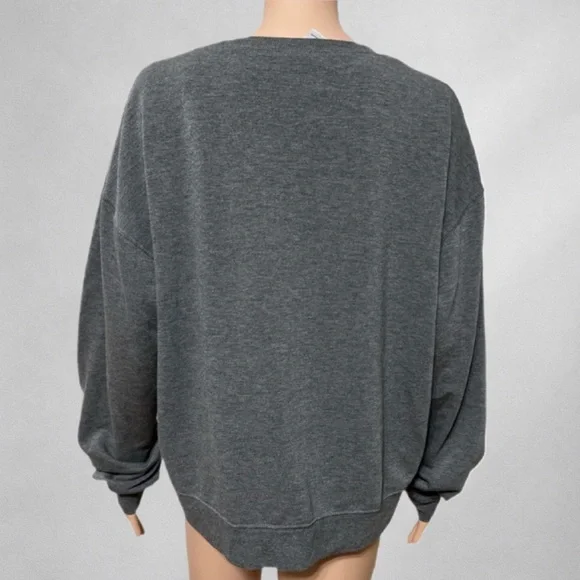 Disney Mickey Mouse Christmas Sweatshirt XXL Gray Pullover Soft  Cozy - Picture 3 of 8